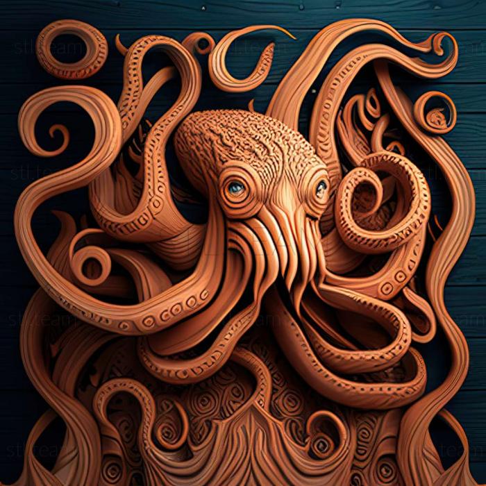 3D model tentacle monster (STL)